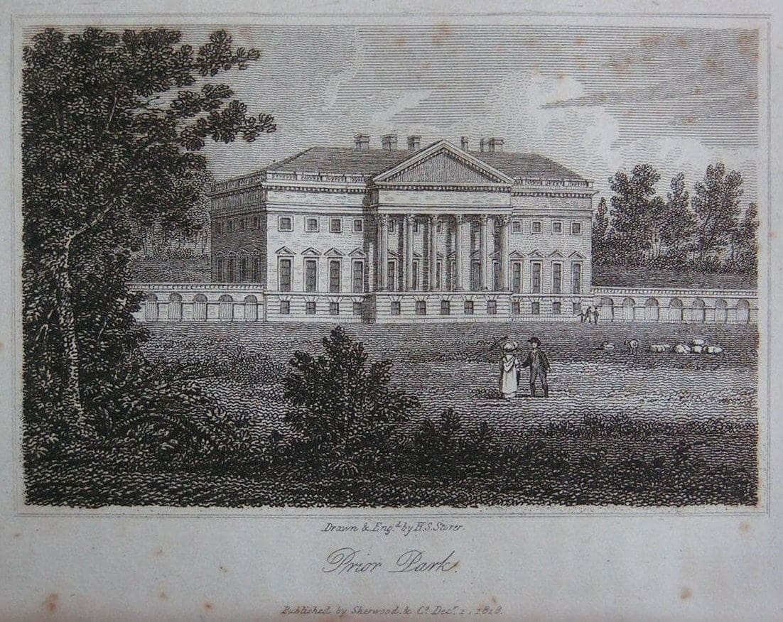 Prior Park in 1818 by H S Storer
