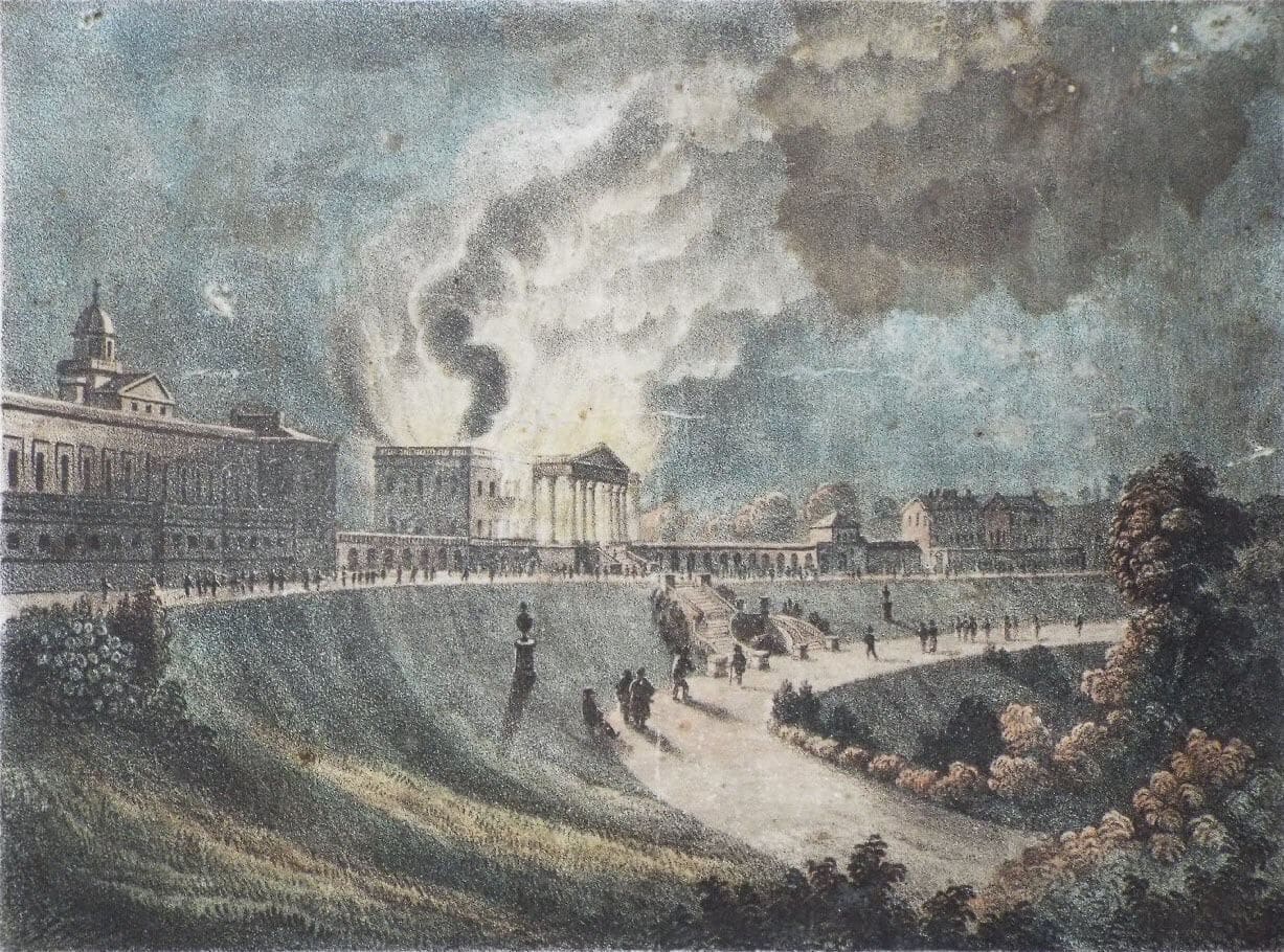 Prior Park fire in 1836, J Hollway