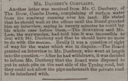 Impossible Daubeney - Bath Chronicle and Weekly Gazette - Thursday 21 July 1892