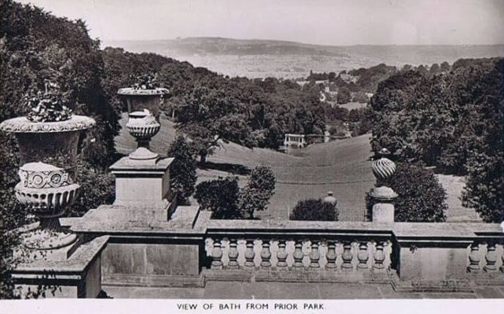 View of Bath from Prior Park about 1950s