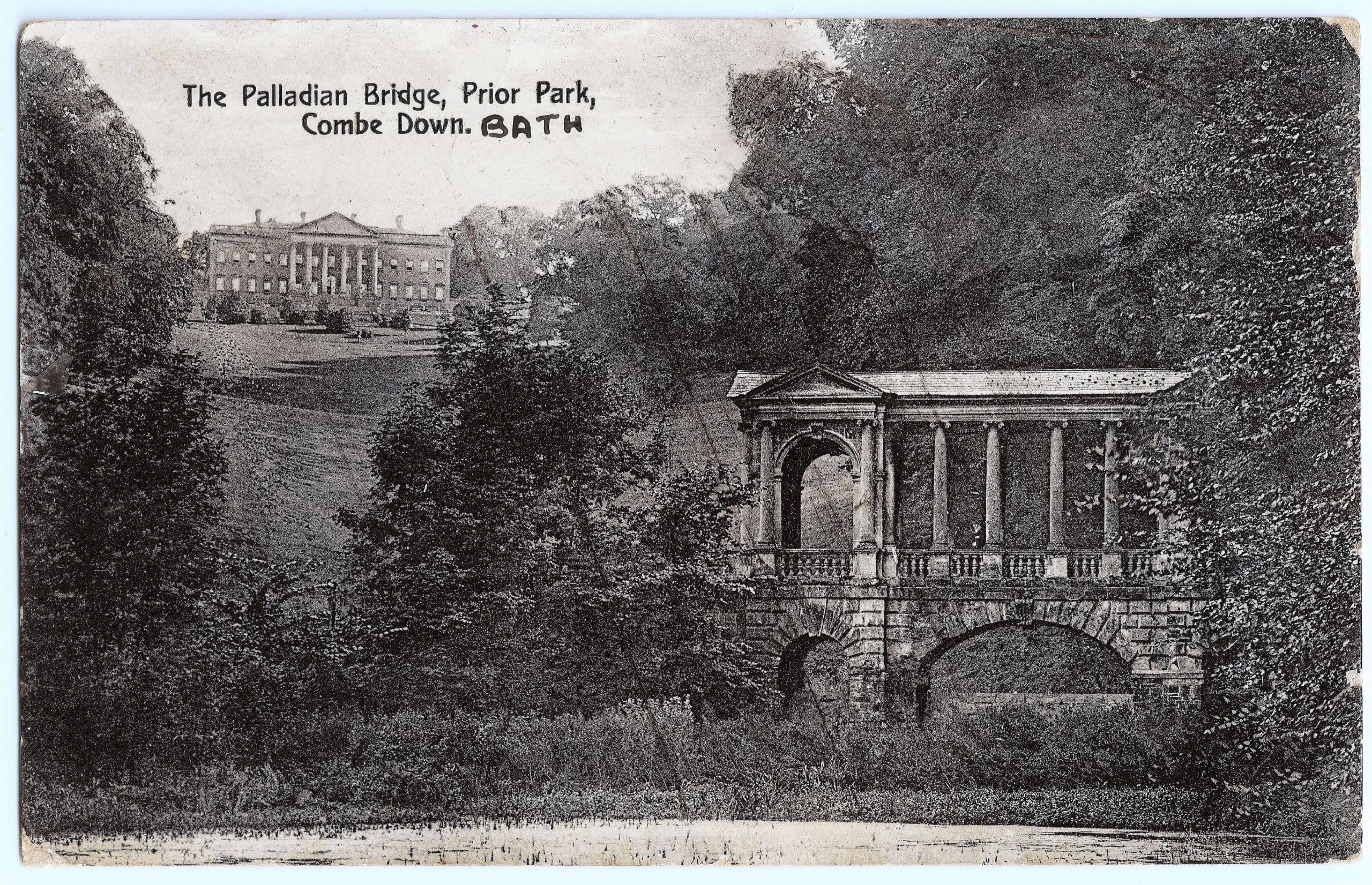 Palladian Bridge, Prior Park, 1914