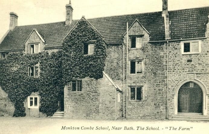 Postcard of Monkton Combe School The Farm