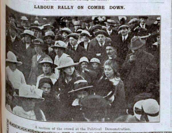 labour-rally-on-combe-down-bath-chronicle-and-weekly-gazette-saturday-13-september-1919