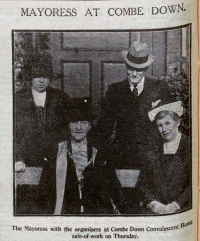 mayoress-at-combe-down-bath-chronicle-and-weekly-gazette-saturday-22-october-1927