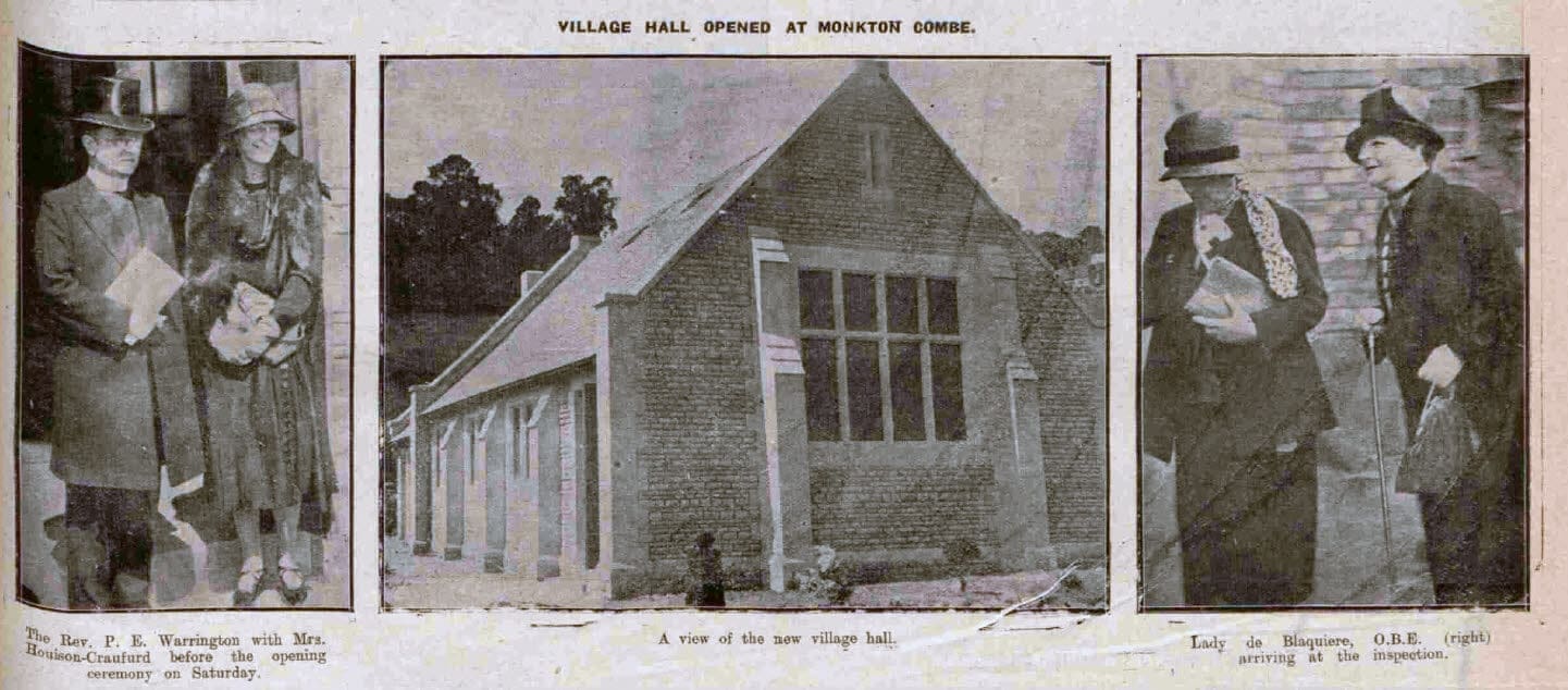 village-hall-opening-at-monkton-combe-bath-chronicle-and-weekly-gazette-saturday-9-june-1928