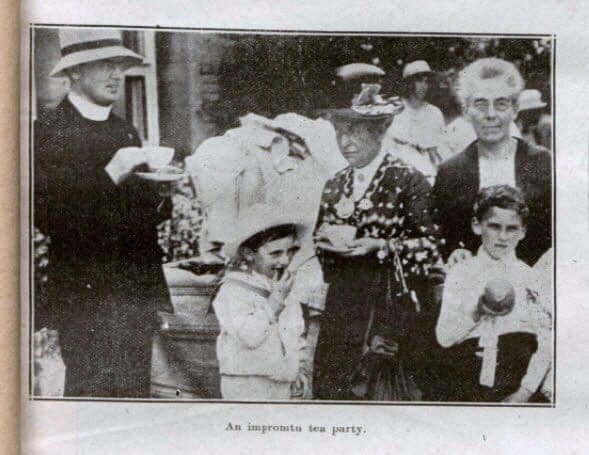 monkton-combe-garden-fete-tea-party-bath-chronicle-and-weekly-gazette-saturday-14-july-1923