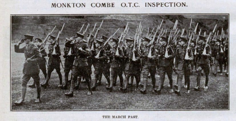 monkton-combe-otc-inspection-bath-chronicle-and-weekly-gazette-saturday-14-july-1923
