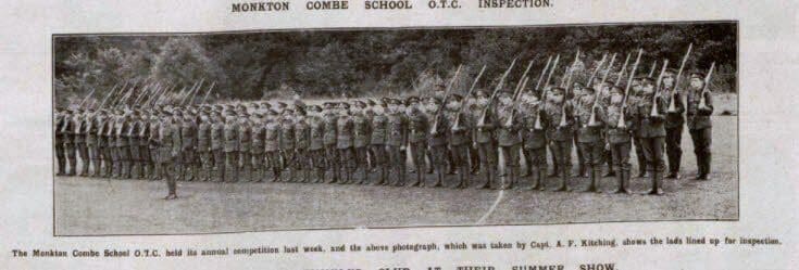 monkton-combe-school-otc-bath-chronicle-and-weekly-gazette-saturday-29-july-1916
