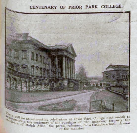 centenary-of-prior-park-college-bath-chronicle-and-weekly-gazette-saturday-23-november-1929