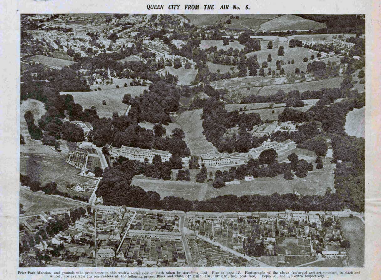 prior-park-mansion-from-the-air-bath-chronicle-and-weekly-gazette-saturday-23-november-1935