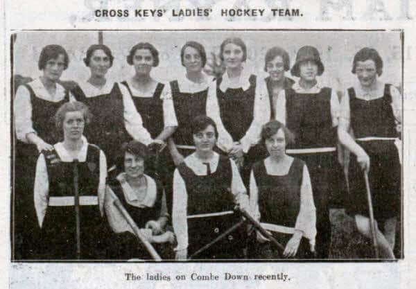 cross-keys-ladies-hockey-team-bath-chronicle-and-weekly-gazette-saturday-28-november-1925
