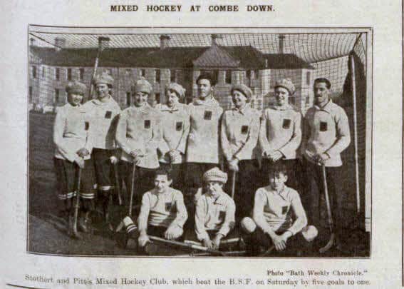 mixed-hockey-at-combe-down-bath-chronicle-and-weekly-gazette-saturday-2-march-1918