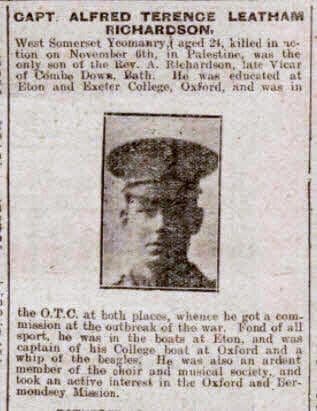 alfred-terence-leatham-richardson-1892-1917-lived-at-the-old-vicarage-bath-chronicle-and-weekly-gazette-saturday-17-november-1917