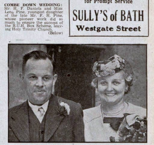daniels-pine-wedding-bath-chronicle-and-weekly-gazette-saturday-18-august-1945