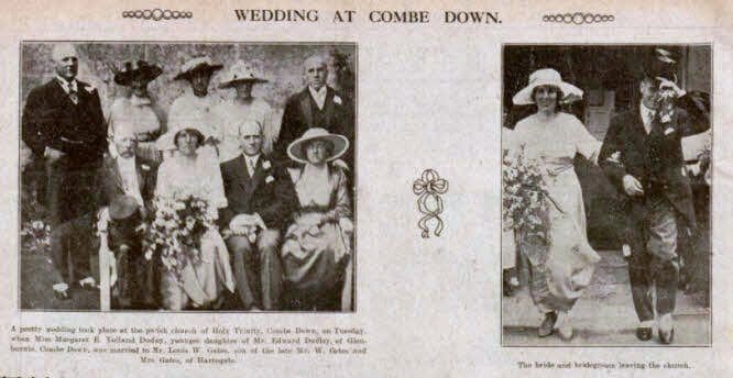 gates-dudley-wedding-at-combe-down-bath-chronicle-and-weekly-gazette-saturday-26-june-1920