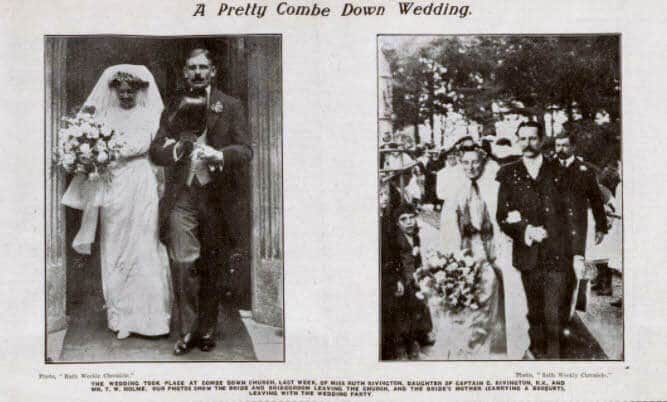 holme-rivington-a-pretty-combe-down-wedding-bath-chronicle-and-weekly-gazette-saturday-16-august-1913