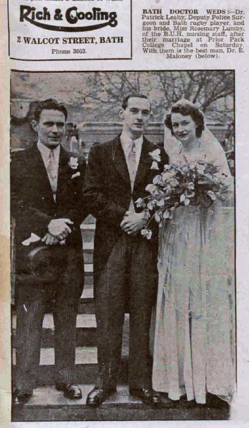 leahy-lumby-wedding-bath-chronicle-and-weekly-gazette-saturday-6-january-1945