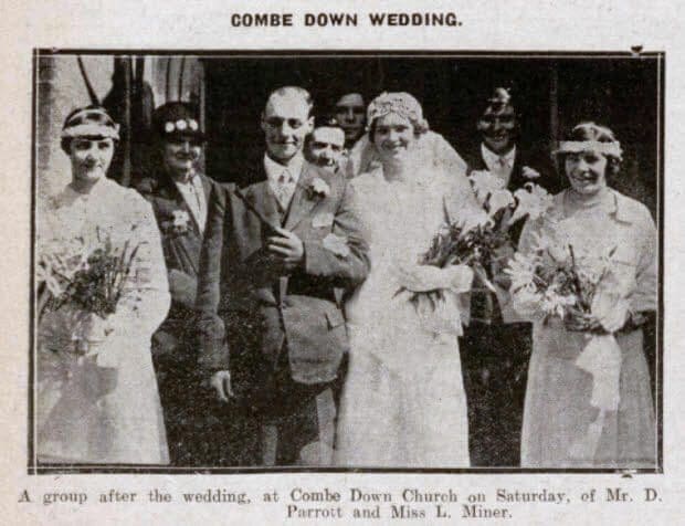 parrot-miner-wedding-bath-chronicle-and-weekly-gazette-saturday-5-may-1928