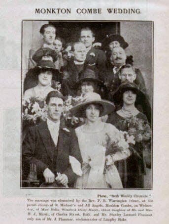 plummer-marsh-wedding-bath-chronicle-and-weekly-gazette-saturday-31-december-1921