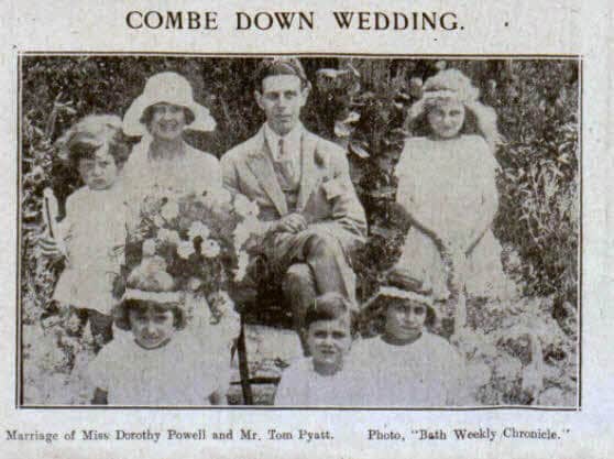 pyatt-powell-combe-down-wedding-bath-chronicle-and-weekly-gazette-saturday-23-july-1921
