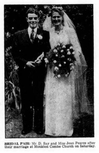 say-pearce-wedding-bath-chronicle-and-weekly-gazette-saturday-15-july-1950