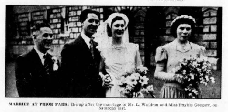 waldron-gregory-wedding-bath-chronicle-and-weekly-gazette-saturday-1-july-1950
