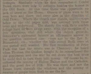 part of interview with old john greenway bath chronicle and weekly gazette thursday 19 march 1896 300x243