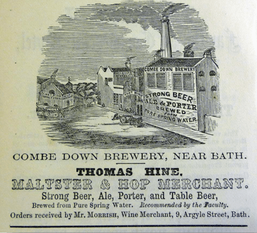 Combe Down Brewery 1862 Combe Down Brewery 1862