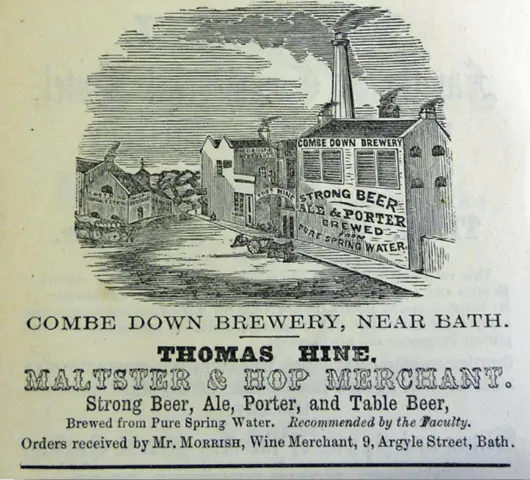 combe down brewery in 1862