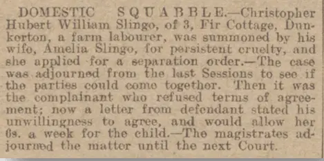 domestic squabble from bath chronicle saturday 27 december 1919