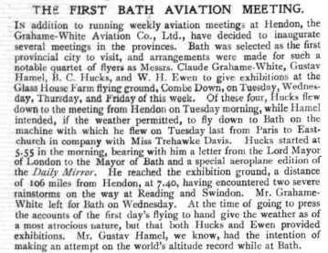 flight magazine 1912 the first bath aviation meeting