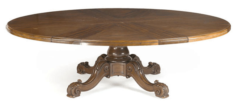 Johnstone & Jeanes mahogany expanding dining table c.1850