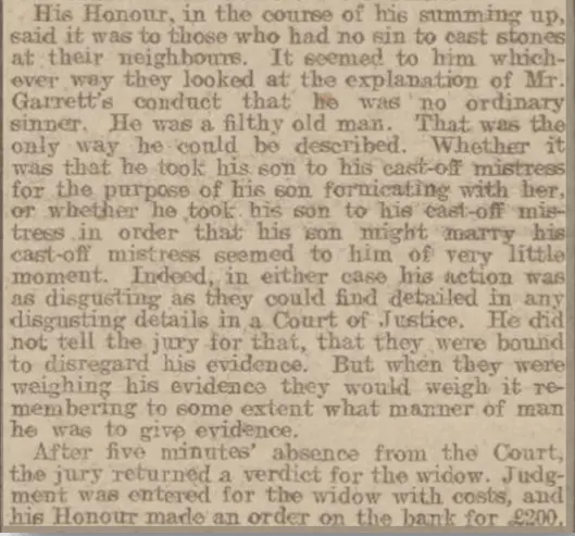 The Judge’s view, Bath Chronicle, Thursday 19 December 1907