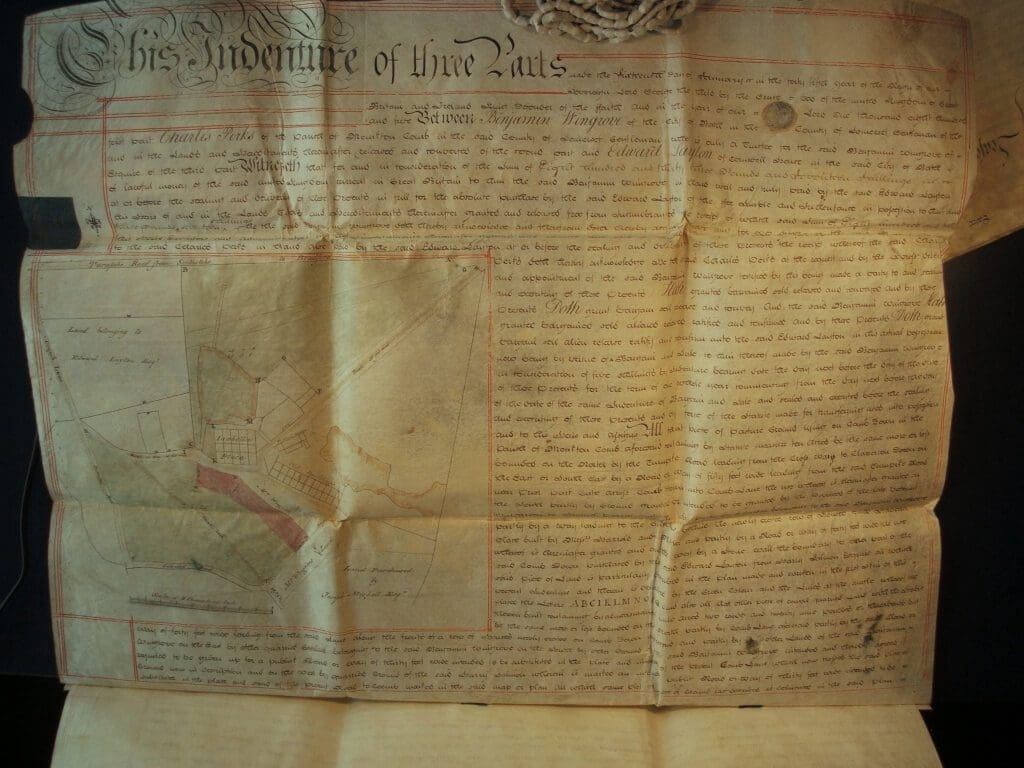 Old deeds and indentures Prior to Now on Combe Down