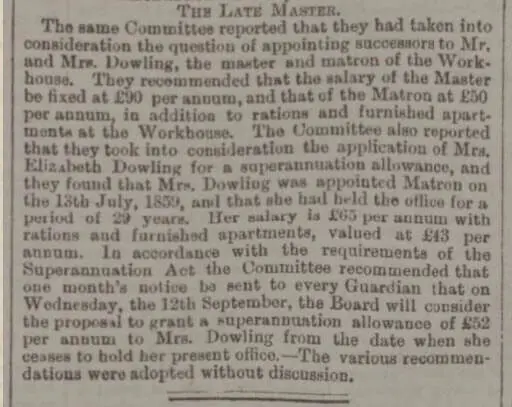 mrs dowling and bath board of guardians bath chronicle and weekly gazette thursday 2 august 1888