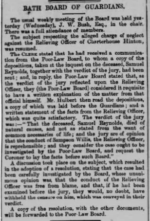sampson willis censured bath chronicle and weekly gazette thursday 19 july 1860