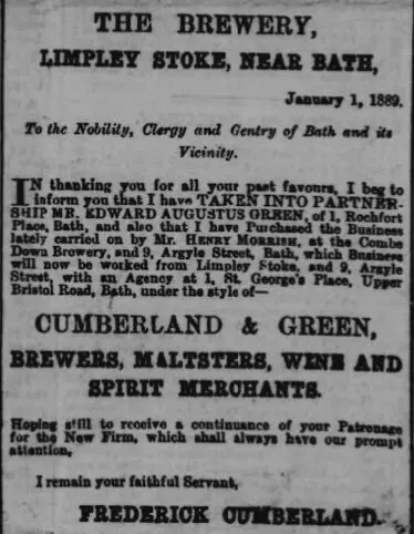 take over of combe down brewery bath chronicle and weekly gazette thursday 10 january 1889