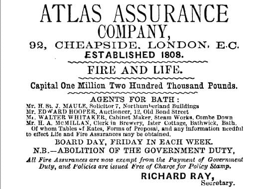 Atlas Assurance 1876 Atlas Assurance 1876