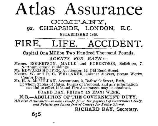 Atlas Assurance 1884 Atlas Assurance 1884