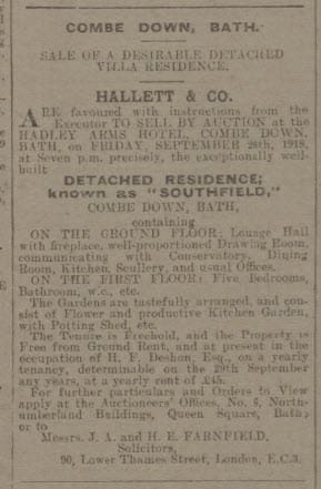 bath chronicle and weekly gazette saturday 14 september 1918