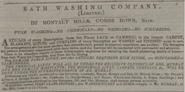 Bath washing company - Bath Chronicle and Weekly Gazette - Thursday 24 March 1859 Bath washing company - Bath Chronicle and Weekly Gazette - Thursday 24 March 1859