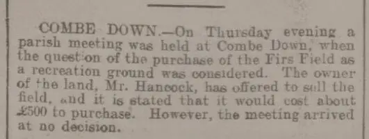 first consideration of firs field bath chronicle and weekly gazette thursday 25 february 1904