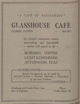 Glasshouse cafe - Bath Chronicle and Weekly Gazette - Saturday 26 October 1929 Glasshouse cafe - Bath Chronicle and Weekly Gazette - Saturday 26 October 1929