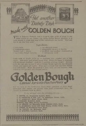 Golden Bough and Entry Hill stores - Bath Chronicle and Weekly Gazette - Saturday 23 February 1924