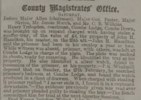 henry trelogden accused bath chronicle and weekly gazette thursday 10 march 1881