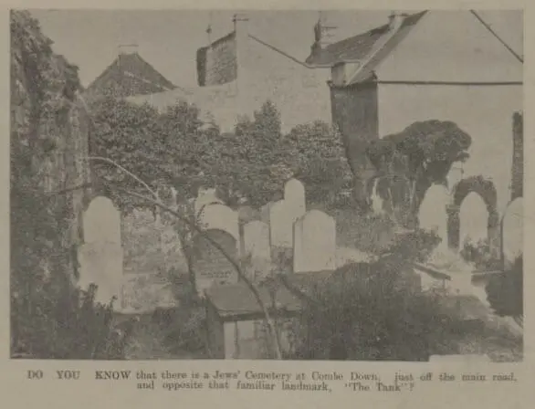 jewish cemetery bath chronicle and weekly gazette saturday 24 august 1935