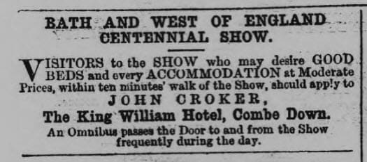 King William hotel - Bath Chronicle and Weekly Gazette - Thursday 7 June 1877 King William hotel - Bath Chronicle and Weekly Gazette - Thursday 7 June 1877