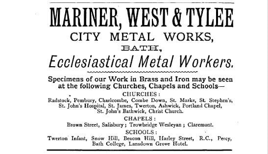 Mariner, West & Tylee, 1895 Mariner, West & Tylee, 1895