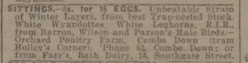 orchard poultry farm bath chronicle and weekly gazette saturday 29 march 1924