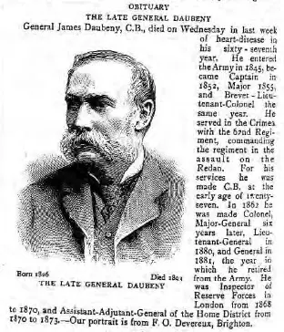 the late general daubeney the graphic saturday 23 september 1893